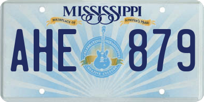 MS license plate AHE879