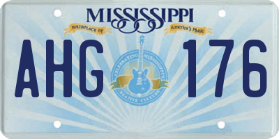 MS license plate AHG176