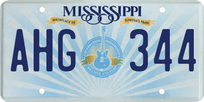 MS license plate AHG344