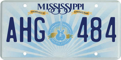 MS license plate AHG484
