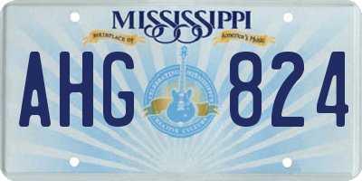 MS license plate AHG824