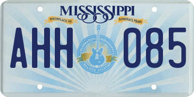 MS license plate AHH085