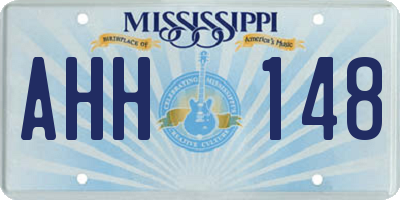 MS license plate AHH148