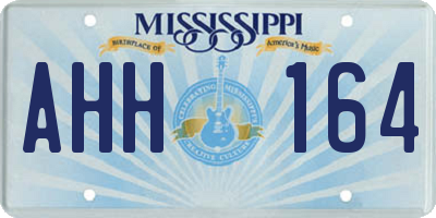 MS license plate AHH164