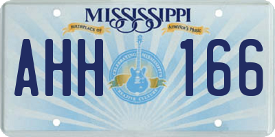 MS license plate AHH166