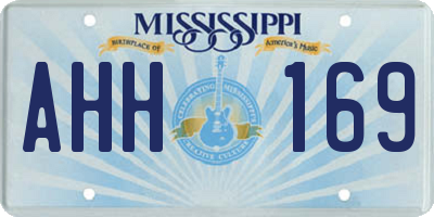 MS license plate AHH169