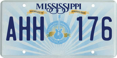 MS license plate AHH176