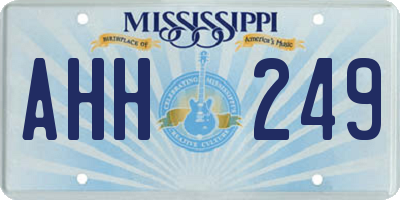 MS license plate AHH249