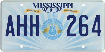 MS license plate AHH264