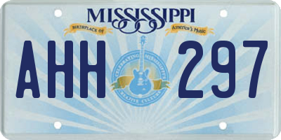 MS license plate AHH297