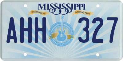 MS license plate AHH327
