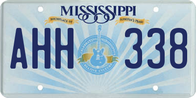 MS license plate AHH338