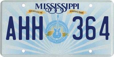 MS license plate AHH364