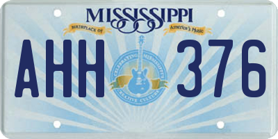 MS license plate AHH376