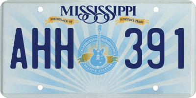 MS license plate AHH391