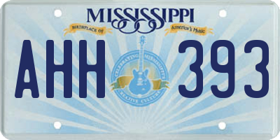 MS license plate AHH393