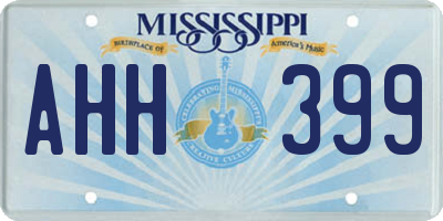 MS license plate AHH399