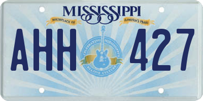 MS license plate AHH427