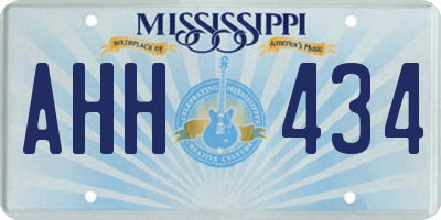 MS license plate AHH434