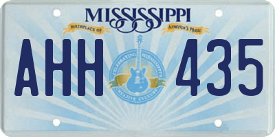 MS license plate AHH435