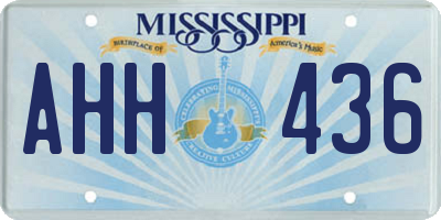 MS license plate AHH436