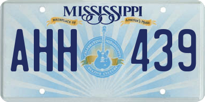 MS license plate AHH439