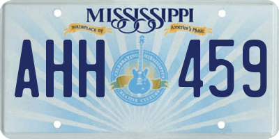 MS license plate AHH459