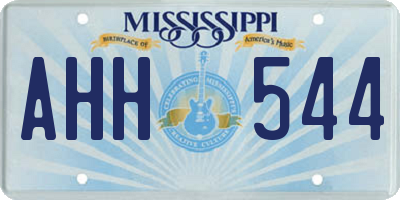 MS license plate AHH544