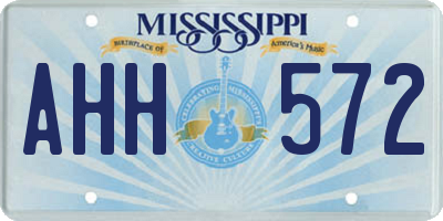 MS license plate AHH572