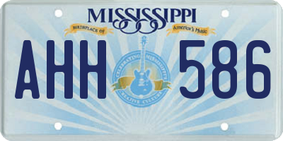 MS license plate AHH586