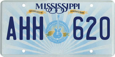 MS license plate AHH620