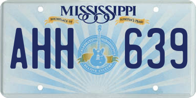 MS license plate AHH639