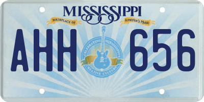 MS license plate AHH656