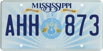 MS license plate AHH873