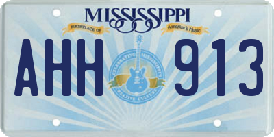 MS license plate AHH913