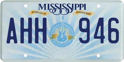 MS license plate AHH946