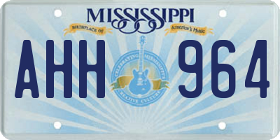 MS license plate AHH964