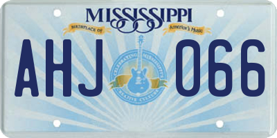 MS license plate AHJ066