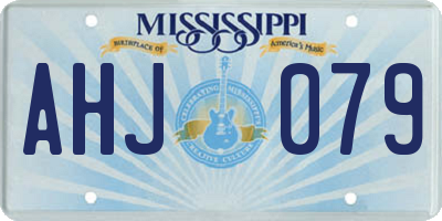 MS license plate AHJ079