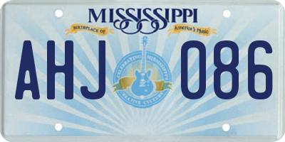 MS license plate AHJ086