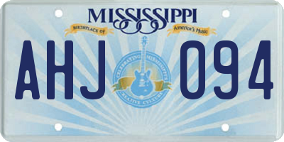MS license plate AHJ094