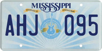 MS license plate AHJ095