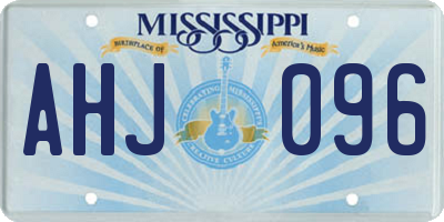 MS license plate AHJ096