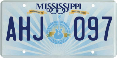 MS license plate AHJ097