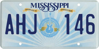 MS license plate AHJ146