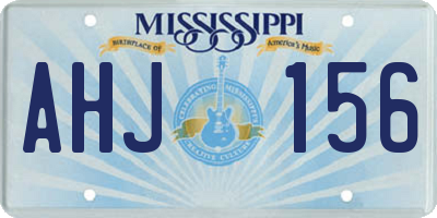 MS license plate AHJ156