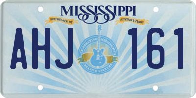 MS license plate AHJ161
