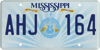 MS license plate AHJ164
