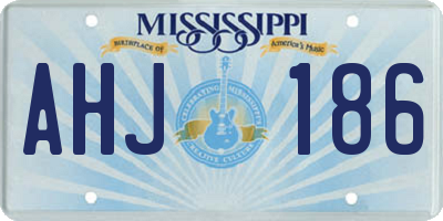 MS license plate AHJ186