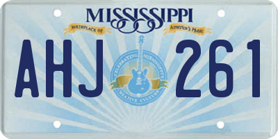 MS license plate AHJ261